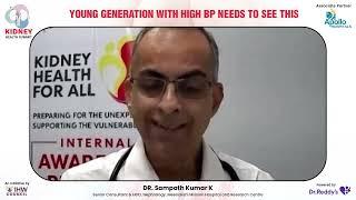 Dr Sampath Kumar, Senior Consultant & HOD, Nephrology, Meenakshi Mission Hospital @ #KidneySummit