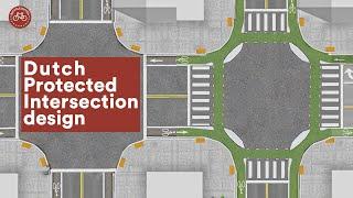 Intersection design, the Dutch - cycle friendly - way