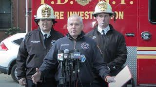 FDNY officials provide an update on an all-hands fire in Brooklyn