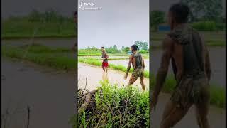 Football in rain️With Dona Thapa Chocolateyboy