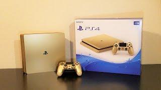 Limited Edition Gold Playstation 4 and Controller Unboxing