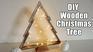 DIY Wooden Christmas Tree With LED Lights