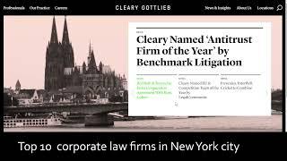 Top 10  corporate law firms in New York city | vidobooks