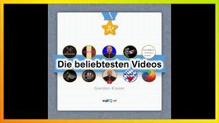 Die beliebtesten Videos meiner YouTube - Kanäle