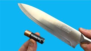 Never Buy New Batteries! Sharpen Your Knife In 1 Minute With This Amazing Tool