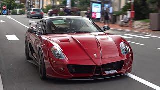 SUPERCARS in MONACO 2023 -149- ( 599 Mansory Stallone, LaFerrari, Purosangue, SL65 AMG Black Series)