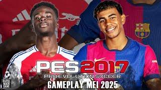 PES 2017 PC GAMEPLAY TERBARU MEI 2025 - ARSENAL VS BARCELONA - PES 2017 PC GAMEPLAY