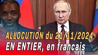 Ukraine : Le discours de Vladimir Poutine qui marque la fin de la domination militaire occidental