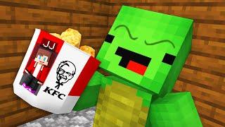 JJ Hide Inside KFC Basket To Prank Mikey in Minecraft (Maizen)