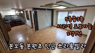 안산 본오동 쓰리룸빌라 매매 본원초 사리역 도보가능 1억7천만원 #안산빌라