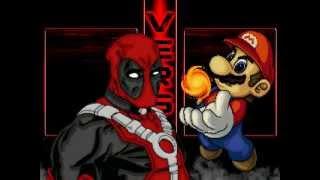 TheMattalocalypse Random Mugen Battle - 971 - Deadpool/Luigi VS. Mario