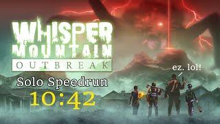 Joining the hype! 10 minutes solo speedrun Whisper Mountain Outbreak!