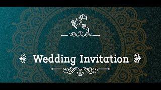 Wedding Invitation Without Text / Free Template / link in description /KM Creative Works