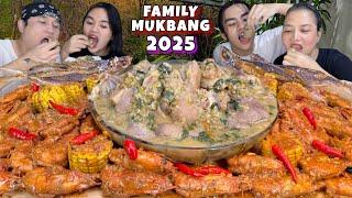 Spicy Buffalo Shrimp, Pata Pork Munggo, Pritong Isda Mukbang Family Mukbang