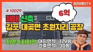 대곶면공장매매 초원지리 김포공장 신축 건평30평 대지179평