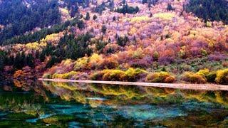 Jiuzhaigou Valley, the "Valley of Nine Villages" is a nature reserve  located in Sichuan, China.