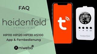 Heidenfeld Heizplatten FAQ I App & Fernbedienung I  Tutorial I HP110 ► HP120 ► HP130 ► HS100 ️