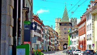 Walking Around Beautiful City of Basel Switzerland