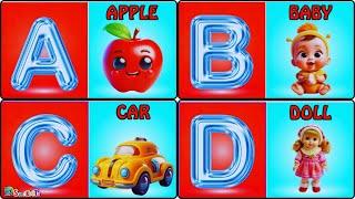 Phonics Song with TWO Words - A For Apple - ABC Alphabet Songs with Sounds for Children