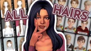 Female Male Kids Maxis Match Hair CC Folder Sims 4 female, male, infant, toddler, child hairs cc