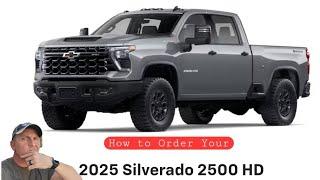 2025 Chevy Silverado HD!   How you should order it!  Gas or Diesel!