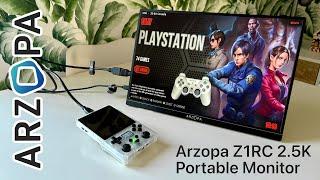 Arzopa Z1RC 2.5K Portable Monitor  - Supports PS5, Xbox, Switch, Steam Deck, PCs, Phone, and more