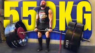 Oleksii Novikov Deadlifted 550KG RAW… 3 Weeks Before 2025 Europe's Strongest Man