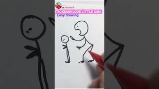 SUPER ANGRY STICKMAN DRAWING - #shorts