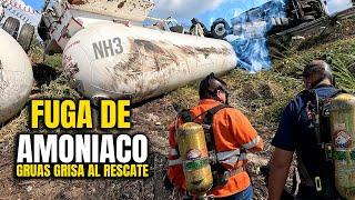 "Así salvamos vidas: Rescate de una pipa con fuga de amoniaco"