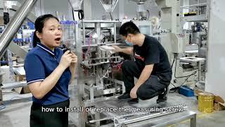 Landpack Powder Packing Machine Installation and Connection Video LD-420D/520D/620D