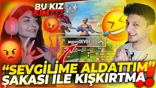 KIZ ARKADAŞIMA ALDATTIM ŞAKASI YAPARAK KIŞKIRTTIM!!  AĞLADI!!  PUBG MOBILE