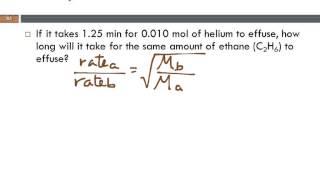 1A 5.9 Mean Free Path, Diffusion, & Effusion of Gases