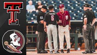 #8 Texas Tech vs Florida State College World Series Elimination Game | College Baseball Highlights