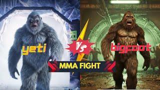 Yeti vs Bigfoot: Ultimate MMA Showdown | Clash of the Cryptids #ufcfightnight #fight
