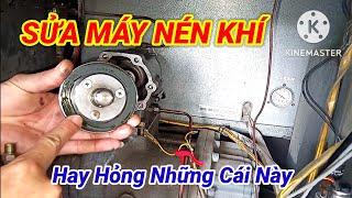 Sửa máy nén khí Hitachi. Những cái hay hỏng thường gặp