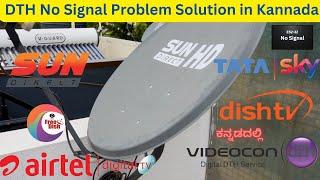 All DTH No Signal Problem Solution in Kannada |DTH Dish Adjustment Antenna