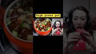 Jenny likes China street food: High pressure pot! Jenny eating show! Chinese Asian food snacks!