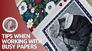 Busy Pattern Papers| Scrapbook Layout |  Creative Design Team