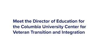 Meet R.J. Jenkins, Director of Education for the Center for Veteran Transition and Integration