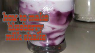 how to make blueberry milk shake