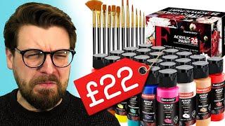 I bought the cheapest paints on Amazon to use on WARHAMMER and they're...