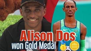 Alison dos Santos won the gold in the men’s 400-meter hurdles at the World Athletics Championships