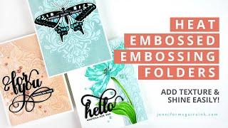 Heat Embossed Embossing Folders - Great Backgrounds!