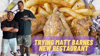 Trying Celebrity Owned Restaurants | ft. Matt Barnes | We Dat's Chicken & Shrimp