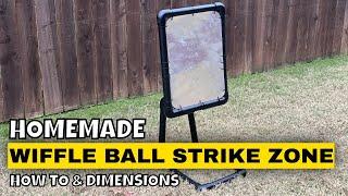 How to Make a Wiffle Ball Strike Zone | Junk Ball | BlitzBall | Backstop