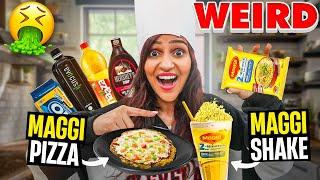 Trying Weird MAGGI Recipes *Rasgulla Maggi, Fanta Maggi *