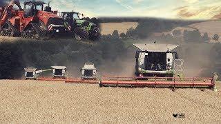 Gersteernte 2017 | 5 GIGANTEN im Einsatz |  Agriculture Germanyy