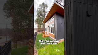 Would you live in this 576-sqft #tinyhouse ?  #housetour #hometour #tinyhome #retirement