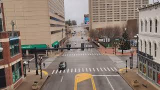 Victorian Square Mall Pedway View Overlooking Downton Lexington, KY in 4K