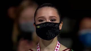 Камила Валиева Kamila VALIEVAMedal Ceremony 2021 Skate Canada (ISU.4K)